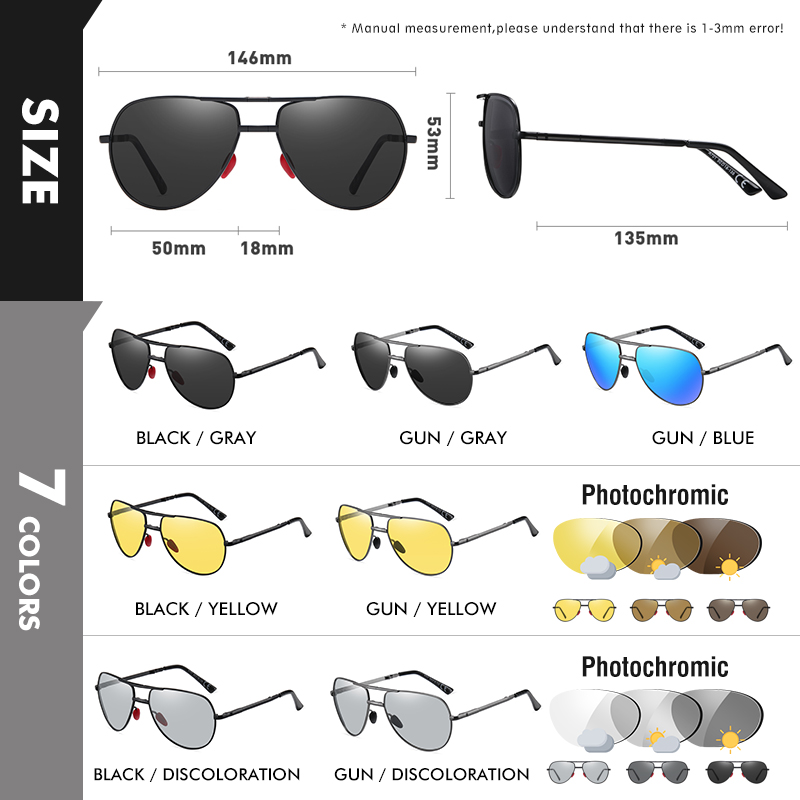 คูลแพนด้าแฟชั่นแว่นตากันแดดแบบ - Sunglasses Aviator Polarized บทวิจารณ์และราคา