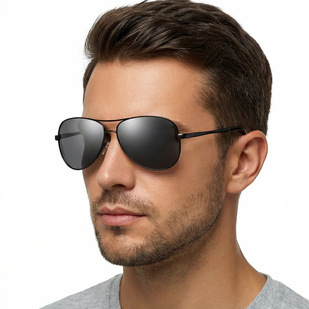คลาสสิกนักบินแว่นกันแดดP Olari - Sunglasses Aviator Polarized บทวิจารณ์และราคา