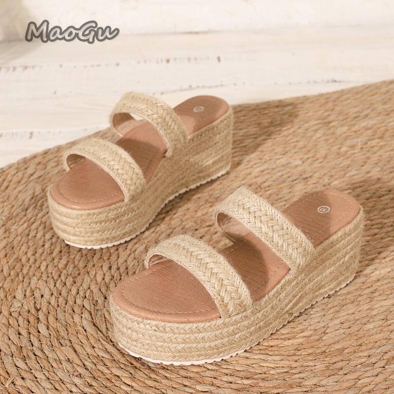 รองเท้าส้นเตารีดแบบสานเปิดนิ้ว - Espadrille Slip On บทวิจารณ์และราคา