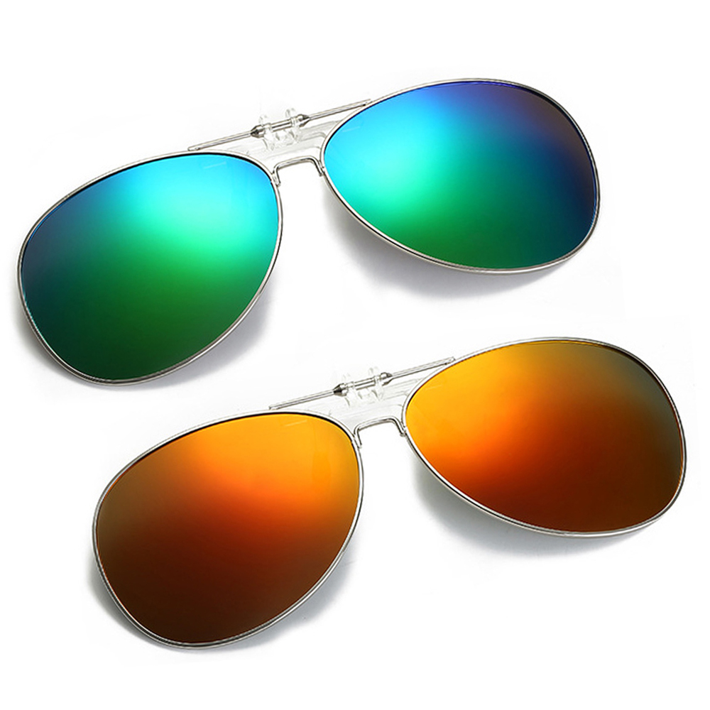 คลิปนักบินขนาดใหญ่บนแว่นกันแดด - Sunglasses Aviator Polarized บทวิจารณ์และราคา
