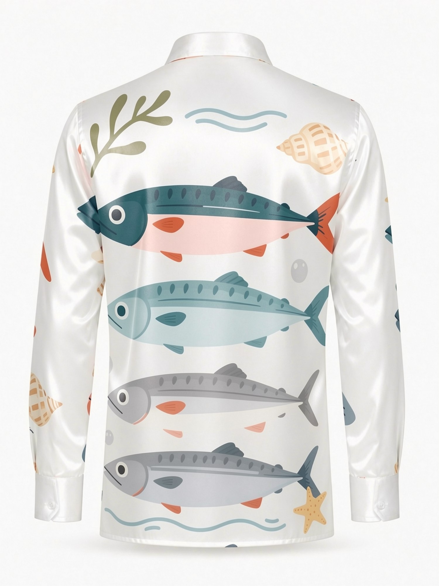 เสื้อเชิ้ตผู้ชายผ้าซาตินหรูหรา - Resort Shirt Floral บทวิจารณ์และราคา